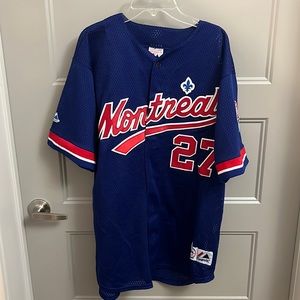 Montreal Expos Vladimir Guerrero Jersey - Blue - Large